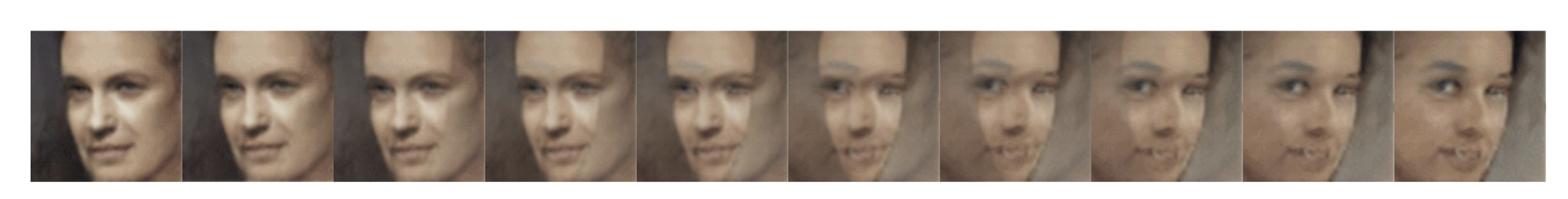 Linear interpolation between faces